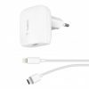 Carregador Belkin USB-C 20W + Cabo USB-C para Lightning