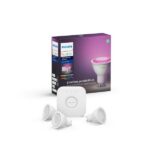 Kit inicial 3 x GU10 5,7W RGB + Bridge Philips Hue