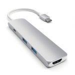 Satechi - USB-C Multiport Slim Adapter Silver