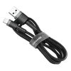 Cabo Baseus Cafule USB para Lightning QC 3.0 2.4A 1M Nylon Preto