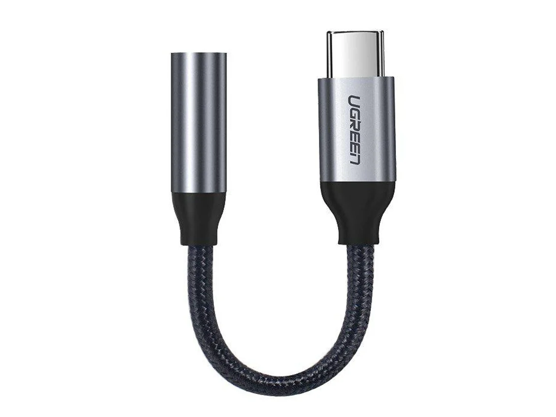 Ugreen Adaptador 3.5mm Mini Jack para USB-C 10CM Cinzento