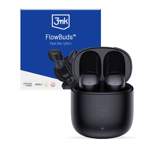 Auriculares True Wireless 3mk FlowBuds Bluetooth Preto