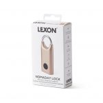 Lexon - Cadeado Biométrico c/ Impressão Digital Dourado