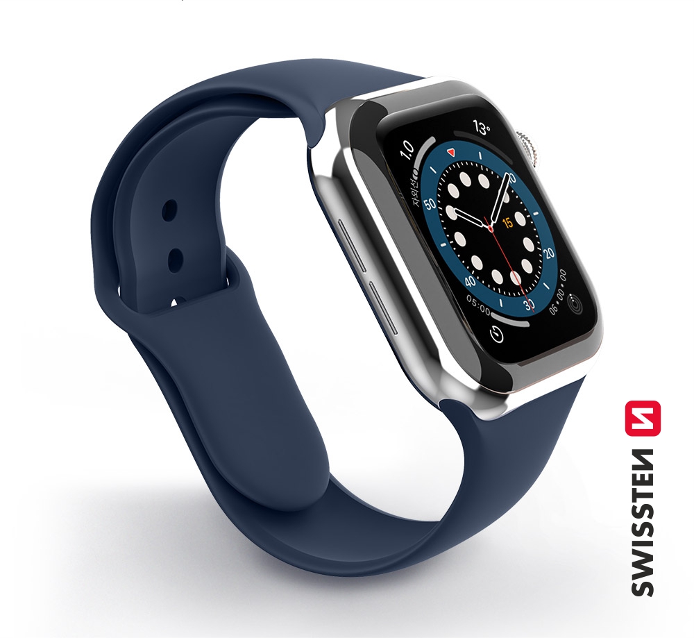 Swissten – Silicone Band for Apple Watch 38-41mm (navy)