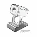 Swissten - Stand em Alumínio para Apple Watch (Silver)