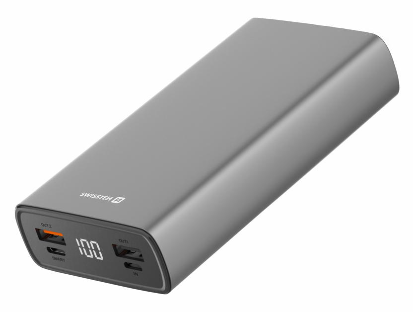 Swissten – Powerbank Aluminum 20.000 mAh