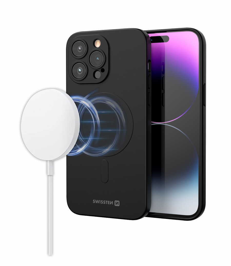 Swissten – Soft Joy Magstick iPhone 16 Pro (black)