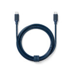 Lexon - Cabo metálico USB-C Metálico Azul Escuro