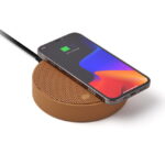 Lexon - Carregador Qi + Coluna Som Oslo Energy+  Castanho