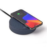 Lexon - Carregador Qi + Coluna Som Oslo Energy+ Azul Escuro