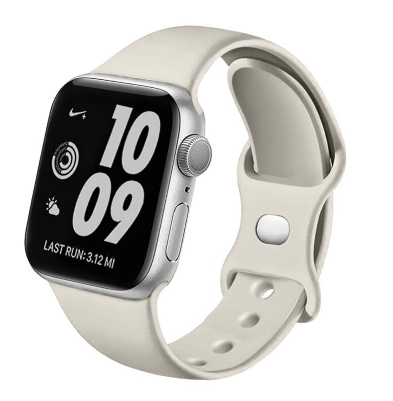 Swissten – Bracelete de Silicone para Apple Watch 38-41mm Cinza