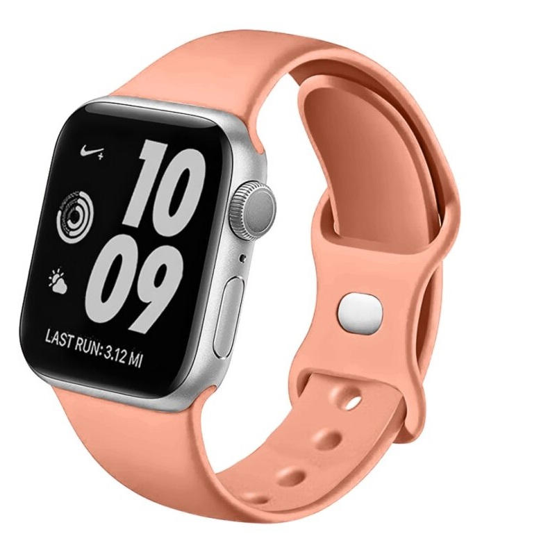 Swissten – Bracelete de Silicone para Apple Watch 38-41mm Rosa