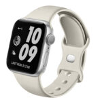 Swissten -Bracelete de Silicone para Apple Watch 42-49mm Cinza