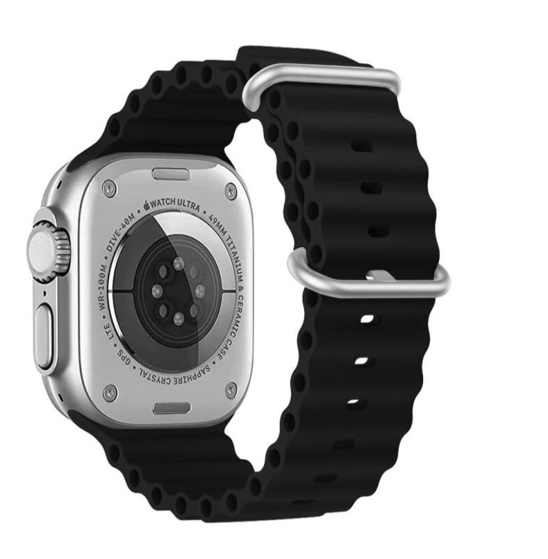 Swissten – Wave Band for Apple Watch 42-49mm (black)