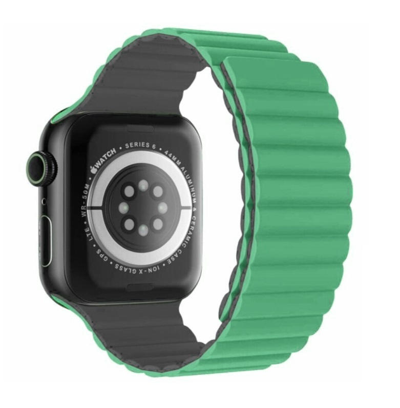 Swissten – Wave Magnetic Apple Watch 38-41mm (green/grey)