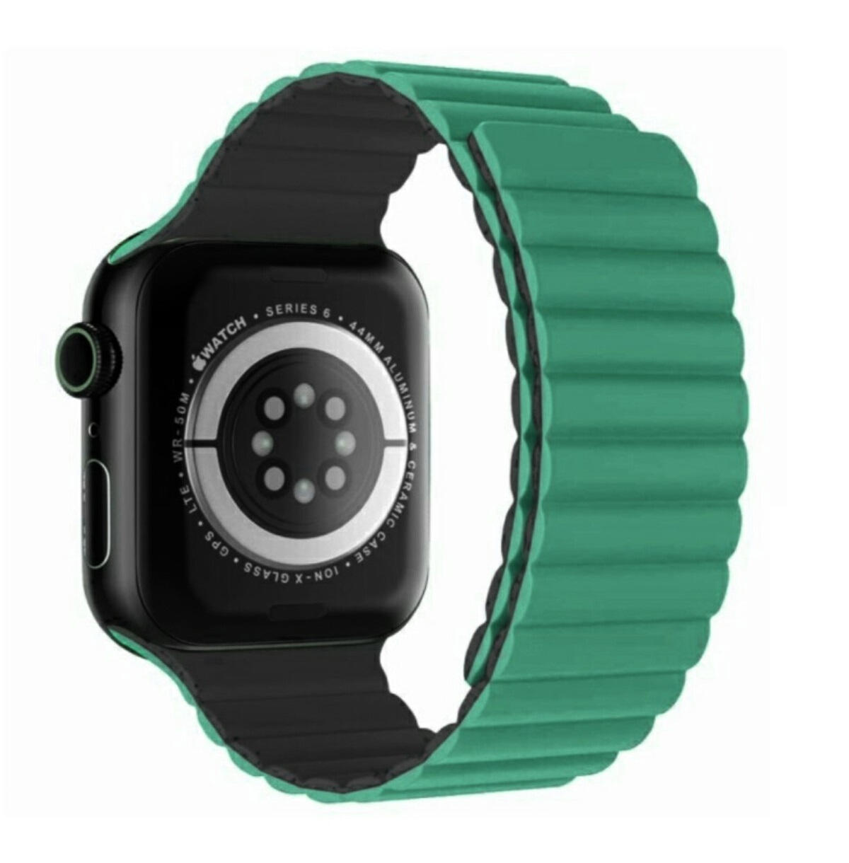 Swissten – Wave Magnetic Apple Watch 42-49mm (green/grey)