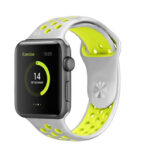 Swissten - Bracelete Desportiva para Apple Watch 38-41mm Cinza/Amarela