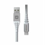 Swissten - Cabo Kevlar USB-C - USB 1.5m (white)