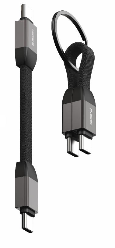 Swissten – Magnetic Keychain Cable USB-C – USB-C (9.7cm)