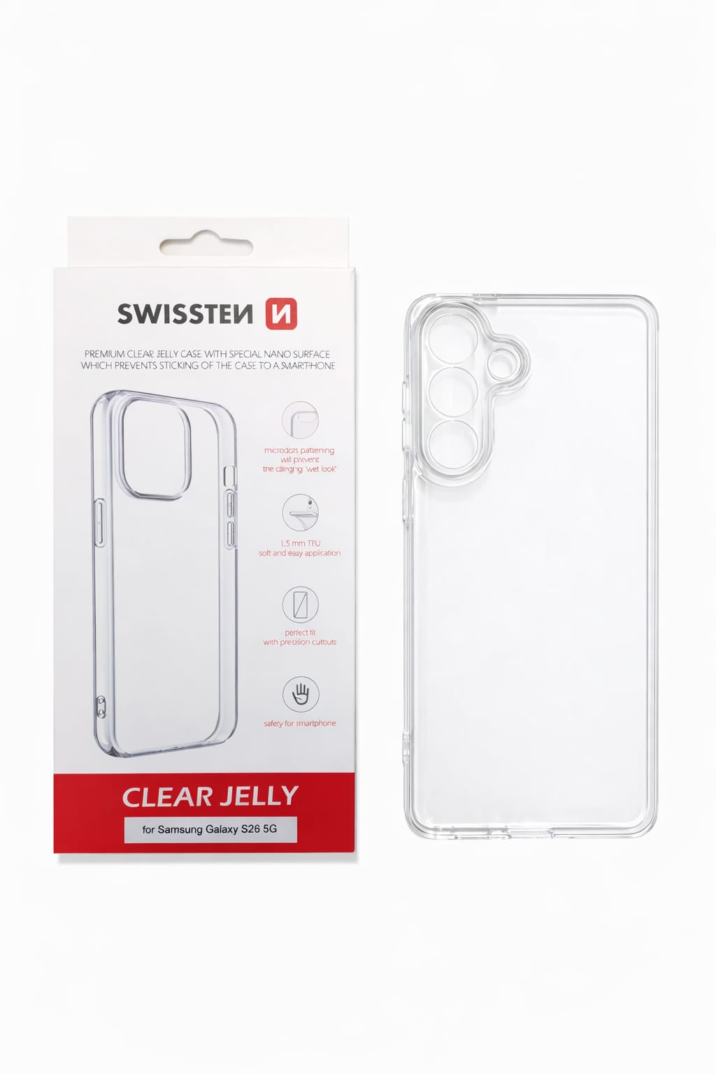 Capa Transparente Samsung Galaxy S26 – Swissten