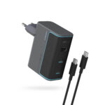 Carregador Cuktech 100W GaN 2X USB-C+1X USB-A PD QC + Cabo